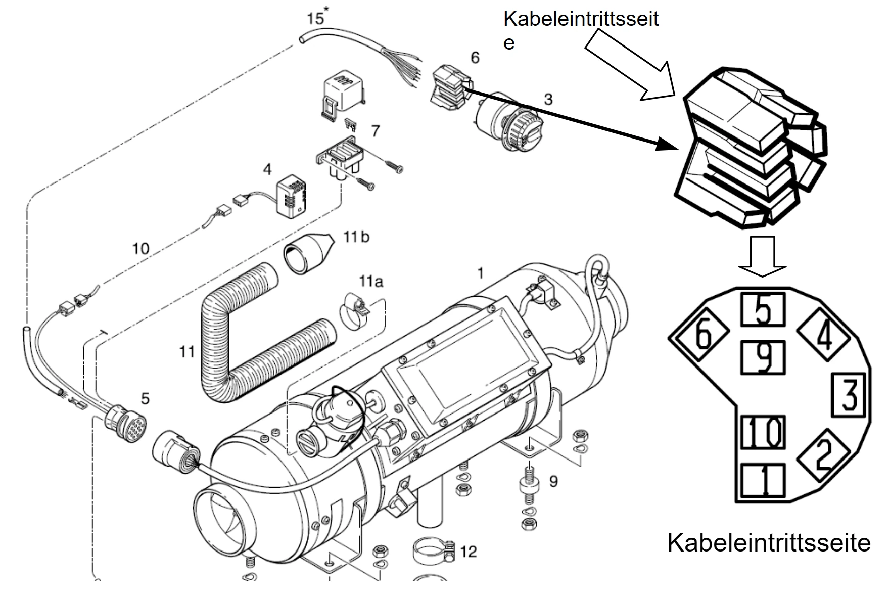 Stecker zum Regler
